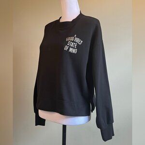 OLD NAVY Glitter Graphic Crew-Neck Sweatshirt